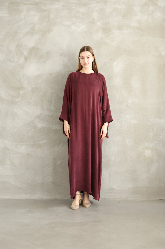 Burgundy Kaftan Dress