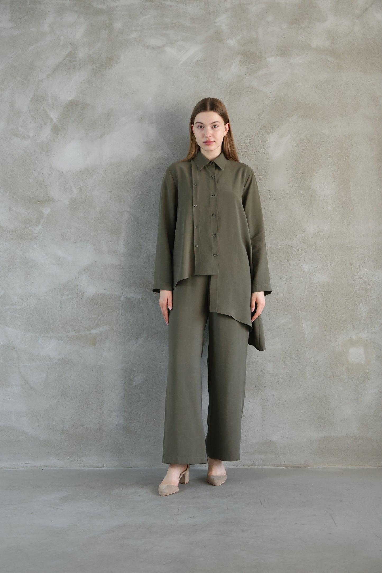 Dark Green Pocket Pants