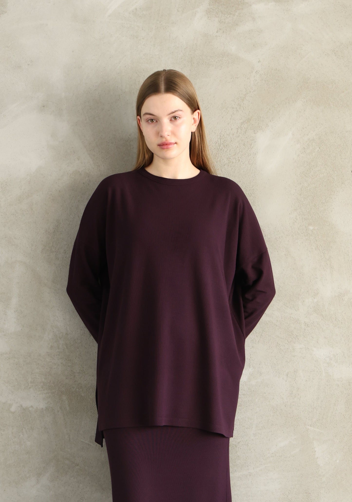 Dark Purple Knitewear Tops