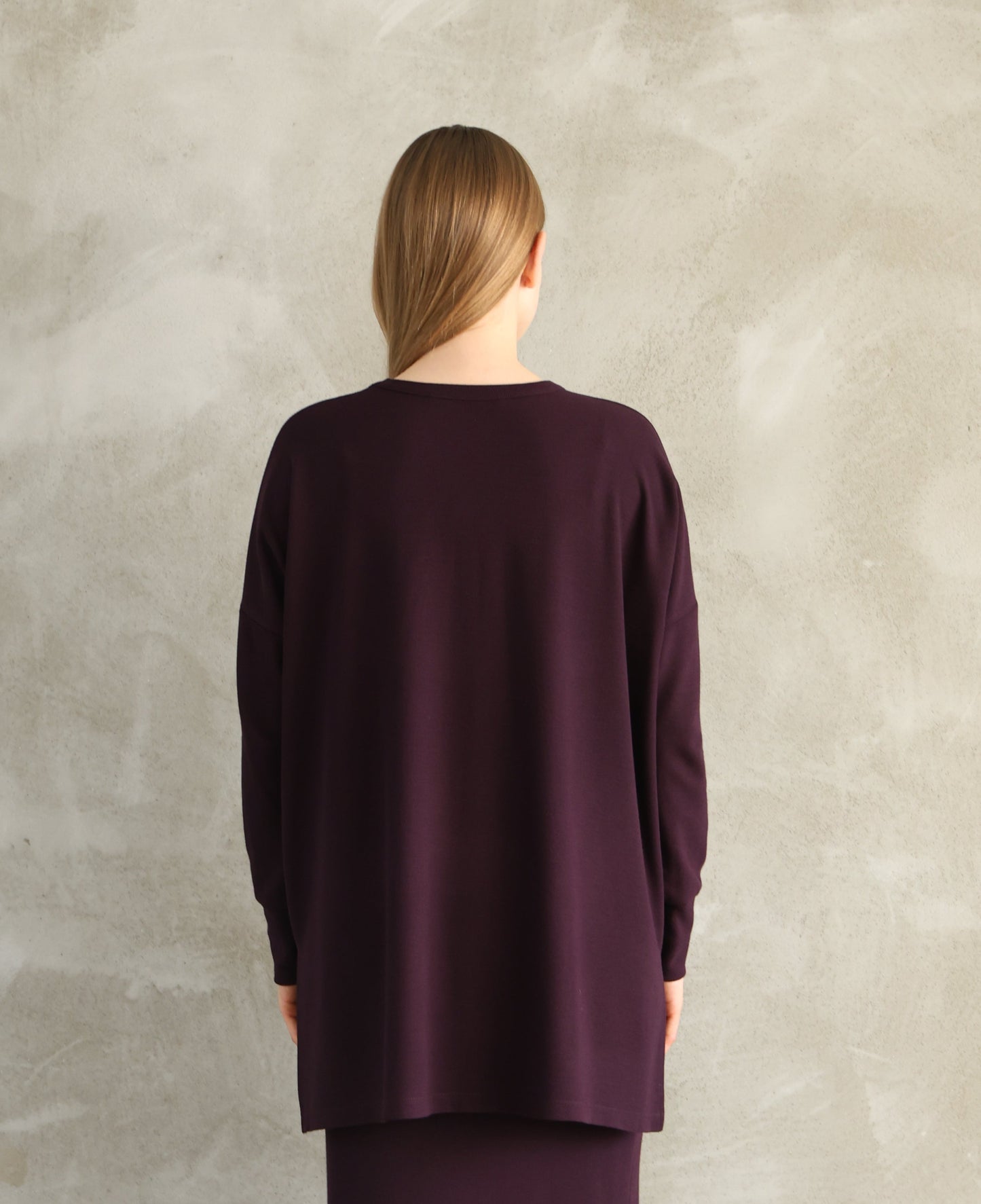 Dark Purple Knitewear Tops